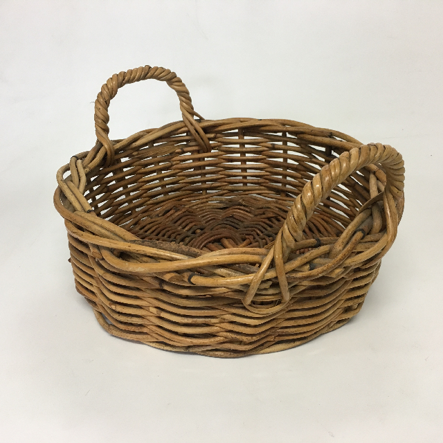 BASKET, Shallow Small w Handles